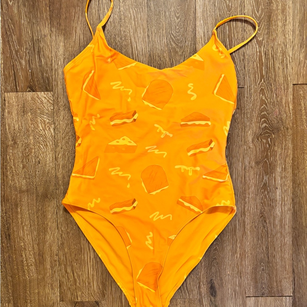 Panera Swim Soups Grilled Cheese Women’s Large One Piece Swimsuit